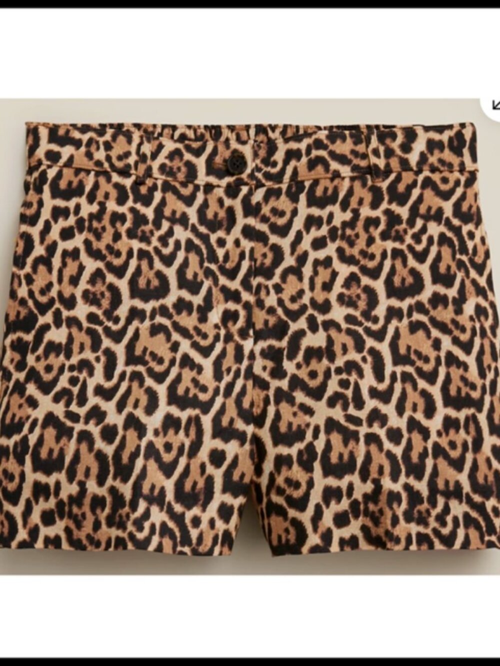 J. Crew 3" Harbor Leopard Linen Short Size Size XXS